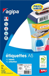 ETIQUETTE AU FORMAT A5 56X34MM BOITE DE 192