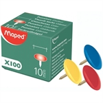 PUNAISES COULEURS BOITE DE 100