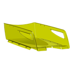 CORBEILLE COURRIER MAXI VERT BAMBOU