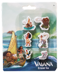 GOMME FIGURINES VAIANA X6