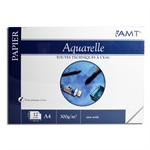 BLOC PAPIER AQUARELLE A4 300G 12F