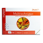 BLOC PAPIER MULTI TECHNIQUE A4 220G 15F
