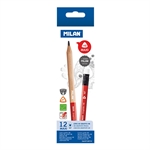 BTE 12 CRAYONS CHARPENTIER DIAM 5 MM BG