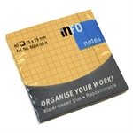 INFO NOTES 75X75MM QUADR 5X5 ORANGE 100F