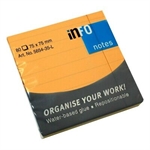 INFO NOTES 75X75MM LIGNE ORANGE 100F