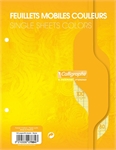 FEUILLE MOBILE 17X22 SEYES JAUNE****