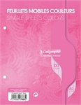 FEUILLE MOBILE 17X22 SEYES ROSE****