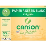 PAPIER DESSIN A GRAIN 24X32CM 224G X12