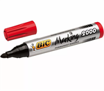 MARQUEUR PERM OGIVE ROUGE BIC 2000