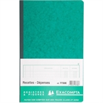 REGISTRE JOURNAL 32X19,5CM RECETTE DEPENSE 20 FEUILLES