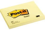 POST-IT NOTES 100 FEUILLES 76X102MM JAUNE