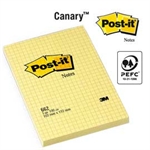 POST-IT NOTES 102X152MM Q5X5 100F JAUNE