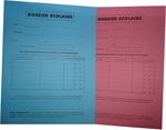 CHEMISE DOSSIER SCOLAIRE BLEU PRIMAIRE