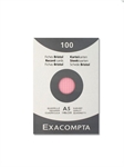 FICHE BRISTOL A5 5X5 ROSE 100F EXA