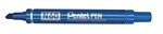 MARQUEUR PERM BISEAU P BLEU PENTEL