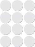 PASTILLE ROND BLANC DIAM 0,25 PQT 72