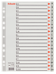 INTERCALAIRE A4 ALPHABETIQUE 20 ONGL PVC