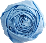 PAPIER CREPON 75% 2,5X0,5M BLEU CIEL X10