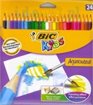 CRAYON COULEUR BIC AQUACOULEUR X24