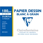 PAPIER DESSIN A GRAIN A4 180G X12