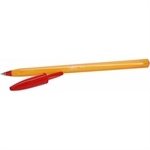 STYLO BILLE ORANGE FIN ROUGE BIC**