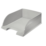 CORBEILLE COURRIER PLUS JUMBO GRIS