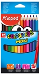 BL CRAYON COULEUR MAXI COLORPEPS PQT 12