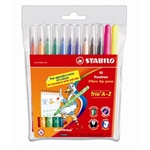 BL FEUTRE TRIO AZ X12+2 FLUO