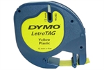 RUBAN DYMO LETRATAG 12MMX4M NOIR/JAUNE