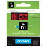 RUBAN DYMO 1000 NOIR/ROUGE 12MMX7M