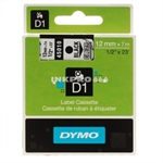 RUBAN DYMO 1000 NOIR/TRANSPARENT 12MMX7M
