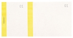 BLOC VENDEUR 1 PLI 100 FEUILLES 6,6X13,5CM JAUNE