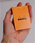 BLOC NOTE RHODIA A8 N°10 50X70 5X5 OR**