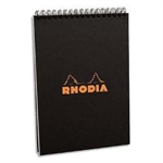 BLOC NOTE RHODIA A5 N°16 5X5 BLACK SPIRA
