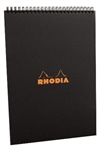 BLOC NOTE RHODIA A4 N°18 5X5 BLACK SPIRA