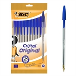 BL STYLO BILLE CRISTAL BLEU X10 BIC