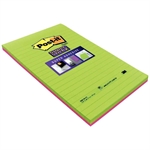 POST-IT SUPER STICKY LIGNE 125X200MM  2 COULEURS