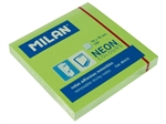 INFO NOTES 76X76MM 100 FEUILLES VERT FLUO