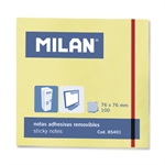 INFO NOTES 76X76MM 100F JAUNE MIL