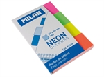 MARQUE PAGE 4 COULEURS 5X20CM FLUO NEON
