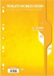 FEUILLE MOBILE 21X29,7 80 PAGES 120G DESSIN