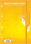 FEUILLE MOBILE DESSIN 21X29,7 80P 120G