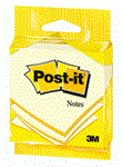 BLISTER POST-IT 76X76 JAUNE 100 FEUILLES X1