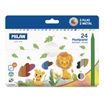 BL CRAYON COULEUR PLASTIPASTEL X24