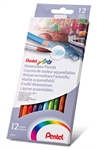 CRAYON COULEUR AQUARELLE 12 ASS PENTEL