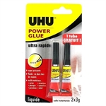 POWER GLUE LIQUIDE UHU 2X3G