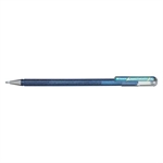 STYLO ROLLER GEL BLEU METAL 1MM