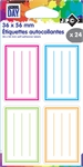 LOT DE 24 ETIQUETTES ADHESIVES ECOLIERS