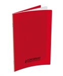 CAHIER 17X22 32P SEYES 90G PPL ROUGE