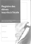 REGISTRE ELEVE INSCRIT A L ECOLE**